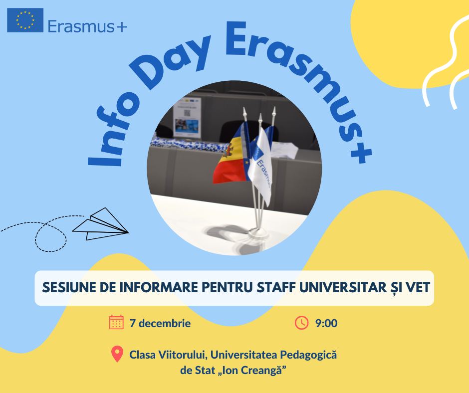 Invitație Info Day Erasmus+